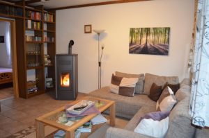 Wohnzimmer mit Pelletofen
